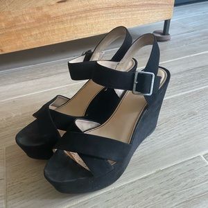 Pull&Bear Black Platform Heels